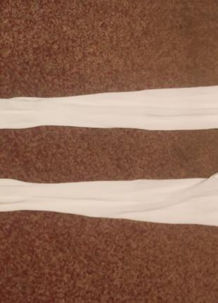 Антиэмболические чулки, белые, женские, с открытым носком