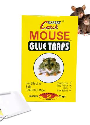 Клейова пастка для мишей "Catch Expert - Mouse glue traps" 2 а...