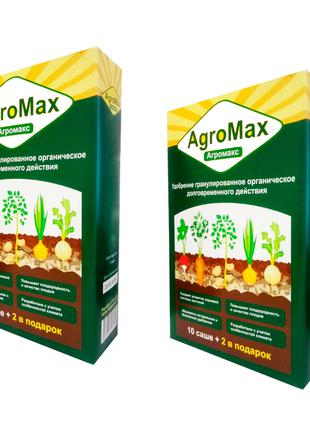 Удобрение Агромакс (Agromax)| Комплект 2 уп./24 саше| Универса...