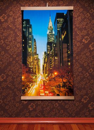 Картина обігрівач Тріо (Манхеттен, нічний) настінний плівковий...