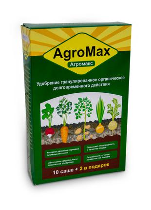 Минеральное удобрение Агромакс в саше 12 штук, биоудобрение дл...