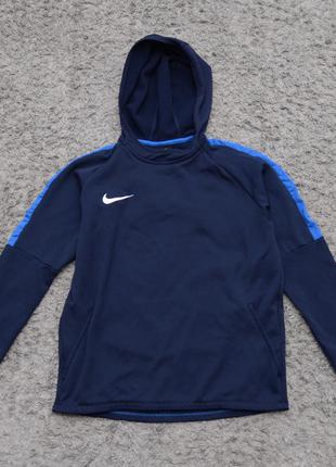 Nike dri-fit кофта пуловер реглан темно синий р. м оригинал то...