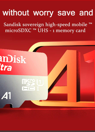 Картка пам'яті Original SanDisk micro sd, клас10 + адаптер.
