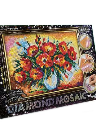 Набор алмазной вышивки "Маки" цветочная композиция ваза окно п...
