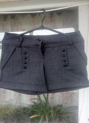 Короткие шорты из брючной ткани.размер xxs.