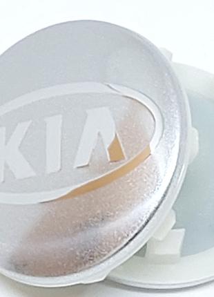 Колпачок на диски Kia серебро хром 59мм C5314K58