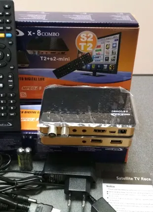 Тюнер DVB-S2+T2 Комбо OpenFox X-8 COMBO HD