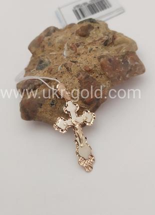 Золотий хрестик Золотой крест с распятием