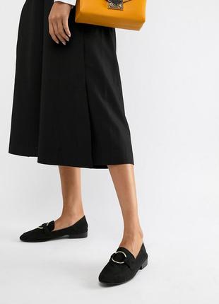 Туфли на низком ходу лоферы балетки асос asos qupid