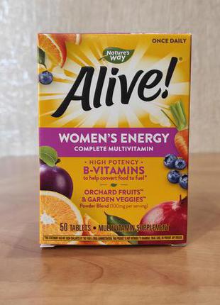 Alive США Витамины для женщин, женские мультивитамины