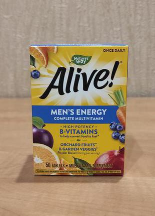 Alive США Мультивитамины для мужчин и мультиминералы, мужские