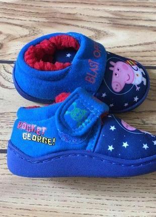Тапочки, тапки теплые george с peppa размер 6 наш 23