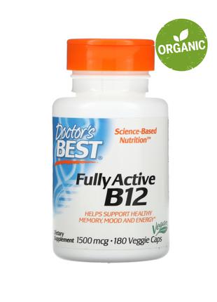 Doctor's s Best, Активний вітамін B12, 1500 мкг, 180 капсул