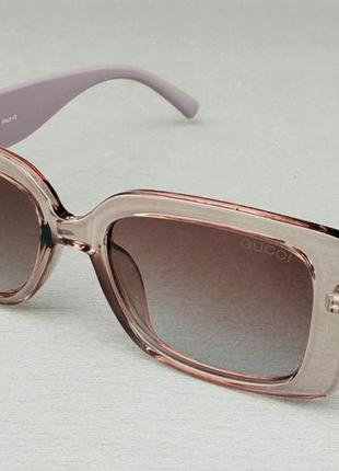 Gucci очки женские солнцезащитные коричневый градиент в бежево...