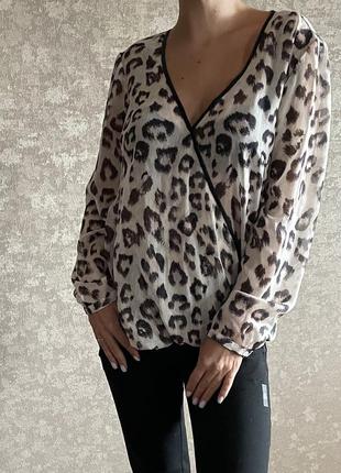 Лёгкая блуза в леопардовый принт от tom tailor