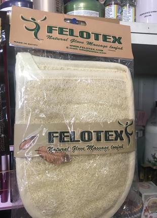 Губчатая перчатка из люфы Felotex-Фелотекс Египет-натуральная ...