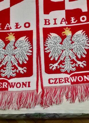 Шарф футбольний зб. polska bialo -cherwoni