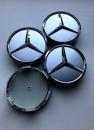 Колпачки заглушки на литые диски Мерседес Mercedes 60мм