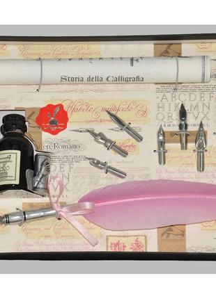 Набір для письма La Kaligrafica рожевий