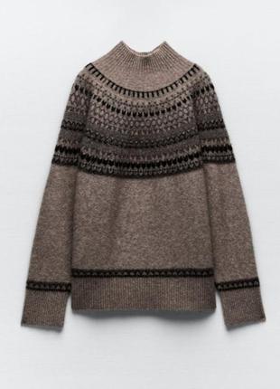 Шерстяной свитер zara limited edition