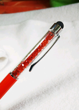 Ручка стилус с кристаллами для смартфона планшета