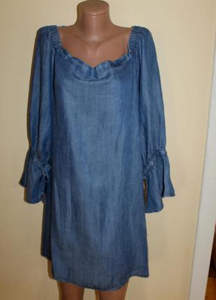 2x bobeau curvy джинсовое платье длина по спинке - 86 см., шир...