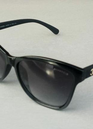 Chanel стильные женские солнцезащитные очки черные с градиентом