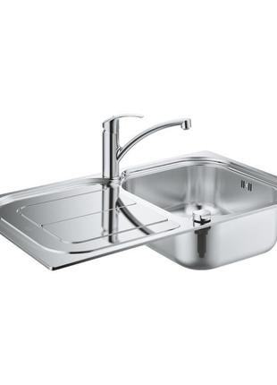 Набір Grohe мийка кухонна K300 31565SD0 + змішувач Eurosmart 3...