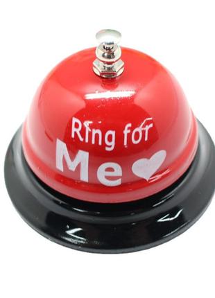 * Звонок Ring for Me 8.5х5.5 см красный с белым,YS-6238,Прикол...