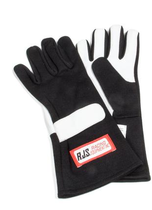 Гоночные перчатки RJS SFI-3.3/1 X-Large черно-белые