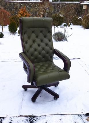 Новое кожаное офисное кресло GK, ручной работы, крісло офісне шкі