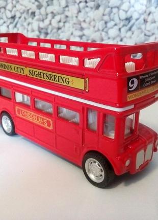 Автобус даблдекер лондонский автобус машинка металл