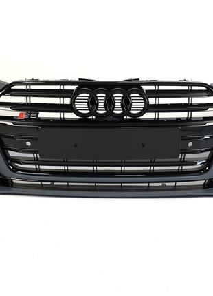 Передний бампер в стиле S-Line на Audi A5 F5 2016-2020 год