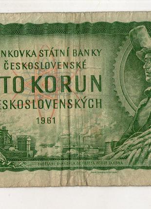 Чехословаччина 100 крон 1961 рік №71