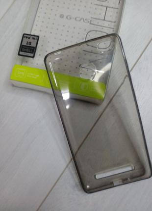 Чехол для Xiaomi Redmi 3s - G-Case Fashion черный прозрачный