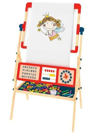 Напольный большой двусторонний мольберт Playtive с аксессуарами