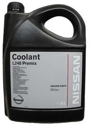 Nissan Coolant L248 Premix, 5L, KE90299945 ( готовый антифриз)