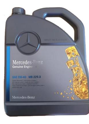 Масло моторное MB 229.3 Engine Oil 5W40, 5L , A000989850613