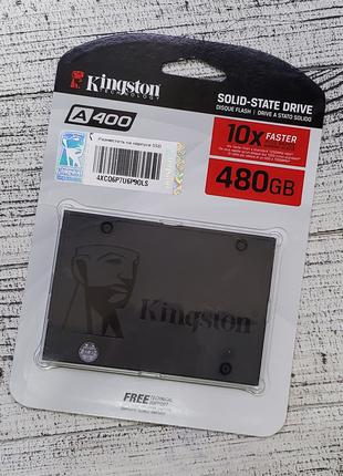 SSD накопитель Kingston A400 480GB 2.5" SATAIII 3D TLC (SA400S...
