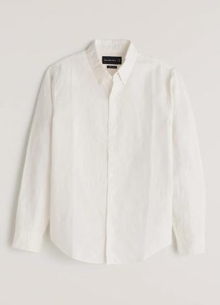 Рубашка Abercrombie & Fitch из смесового льна, XXL. Оригинал