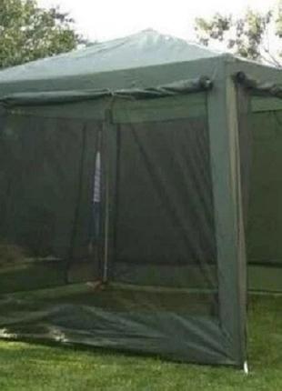 Палатка - шатер с москитной сеткой 320х320х245 см (беседка, те...