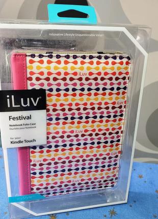 Обложка iLuv Festival Notebook Folio Case для Amazon Kindle Touch