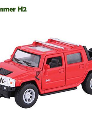 Коллекционная модель авто Hummer H2 Kinsmart KT5097W (Красный)