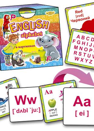 Детский английский алфавит в картинках Alphabet Обучение англи...