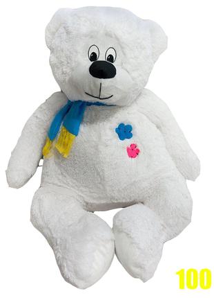 Мягкая игрушка Медведь большой белый 100 см Плюшевый мишка Мяг...