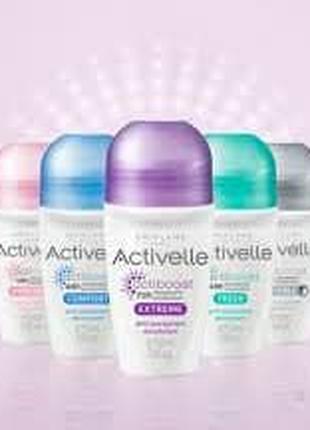 Шариковый дезодорант-антиперспирант Activelle разные