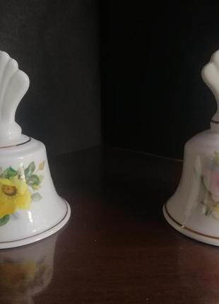 Комплект колокольчики керамика подарок сувенир цветы