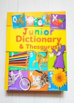 Детская книга словарь на английском Junior Dictionary & Thesaurus