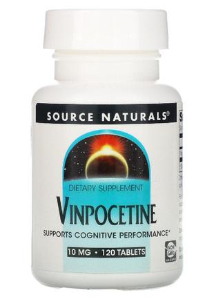 Винпоцетин 10мг, Source Naturals, 120 таблеток