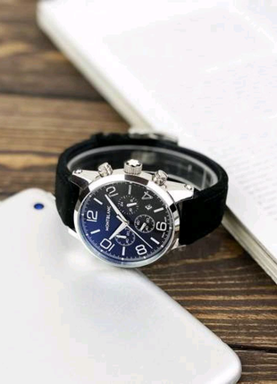 Montblanc TimeWalker Chronograph Black-Silver-(Black)